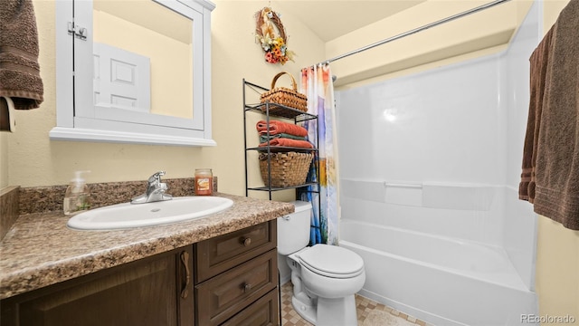 80 Cliff View Cir, Parachute, CO 81635 - bathroom featuring vanity and shower / bath combination with curtain