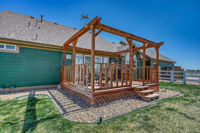 55610 E 40th Ave, Strasburg, CO 80136 - view of wooden terrace