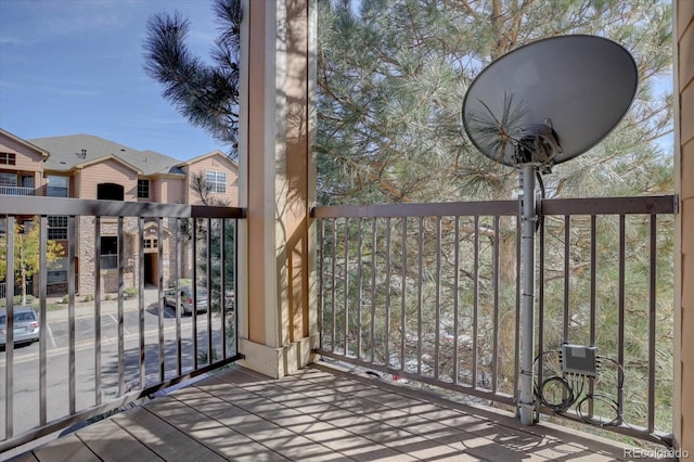 view of balcony