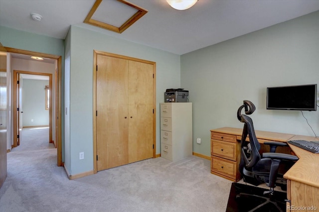 32091 Black Widow Dr, Conifer, CO 80433 - office space with attic access and light carpet