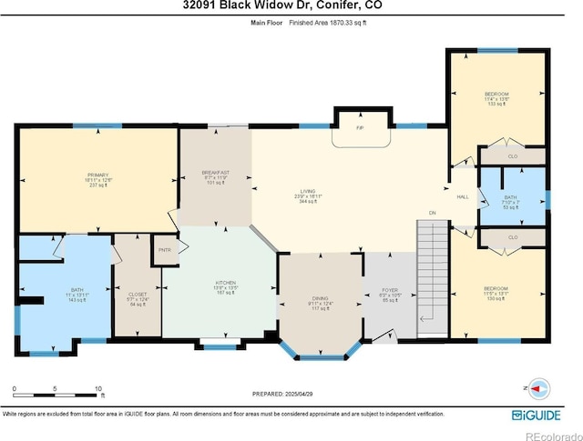 32091 Black Widow Dr, Conifer, CO 80433 - view of property floor plan