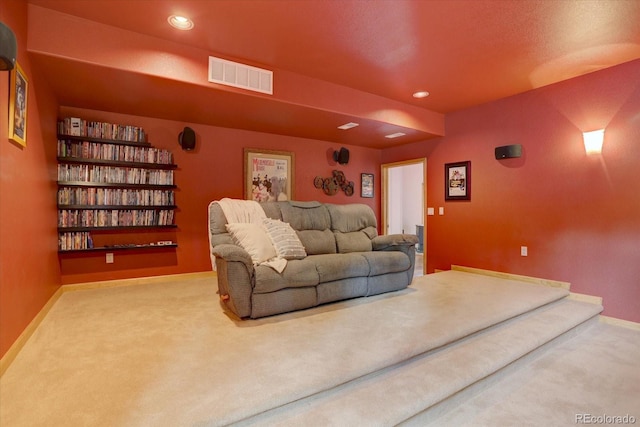 32091 Black Widow Dr, Conifer, CO 80433 - living area featuring carpet flooring and recessed lighting