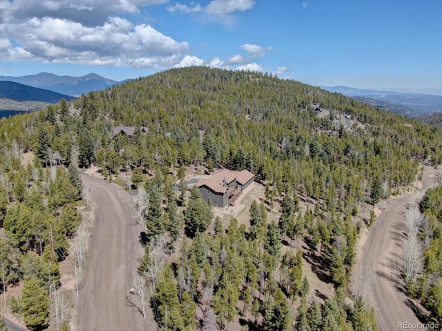 32091 Black Widow Dr, Conifer, CO 80433 - bird's eye view of a forest and a mountainous background