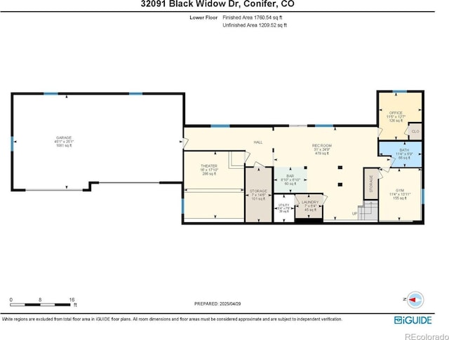 32091 Black Widow Dr, Conifer, CO 80433 - view of property floor plan