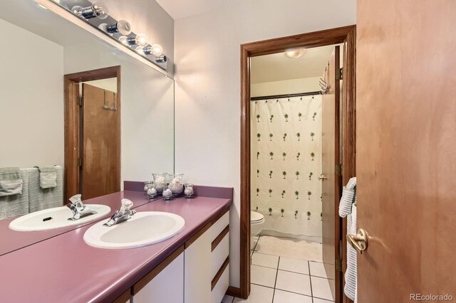 7166 Newhall Dr, Highlands Ranch, CO 80130 - full bathroom featuring vanity and tile patterned floors