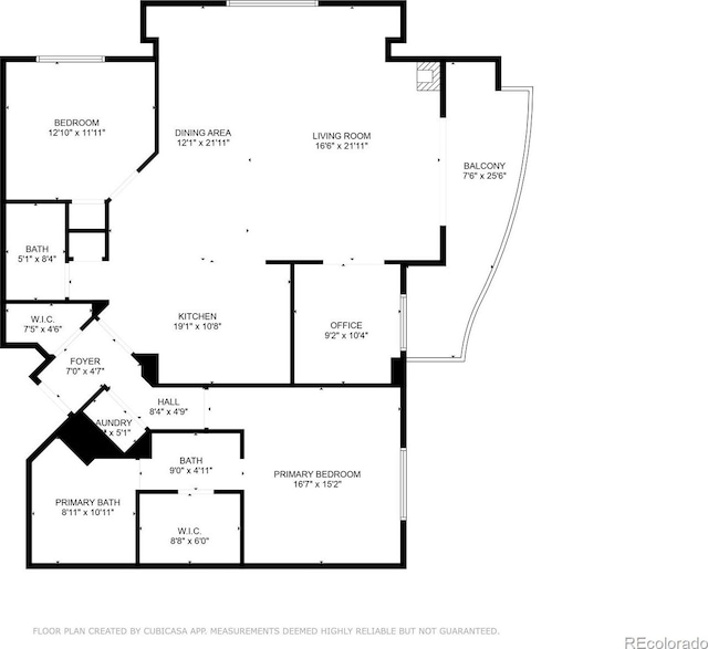 4875 S Monaco St Unit 303, Denver, CO 80237 - room layout