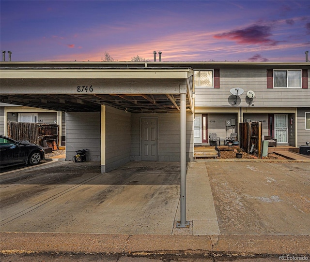 view of townhome / multi-family property