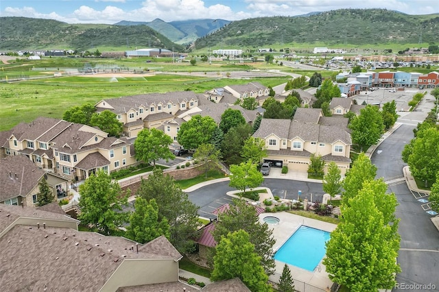 12919 W Burgundy Dr, Littleton, CO 80127 - aerial perspective of suburban area with a mountain backdrop