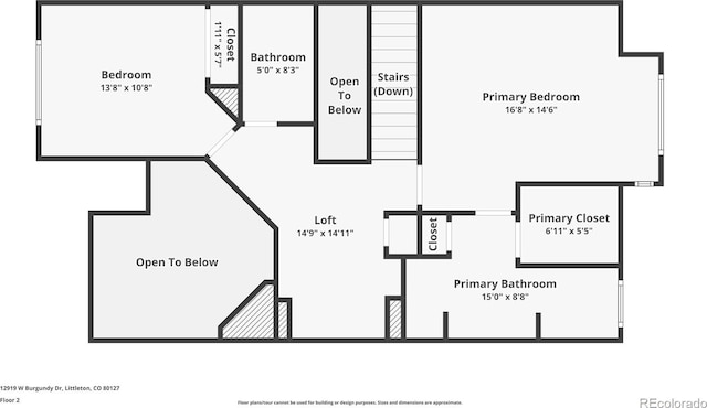 12919 W Burgundy Dr, Littleton, CO 80127 - view of property floor plan
