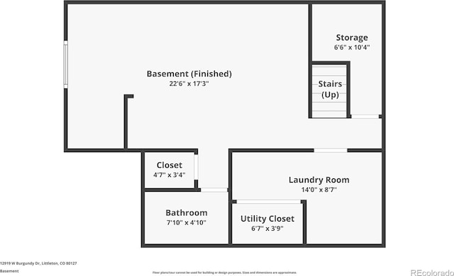 12919 W Burgundy Dr, Littleton, CO 80127 - view of property floor plan