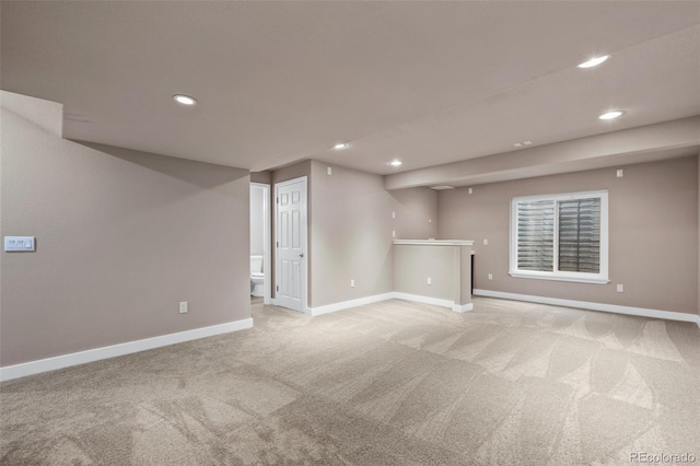 12919 W Burgundy Dr, Littleton, CO 80127 - finished basement with recessed lighting and light carpet