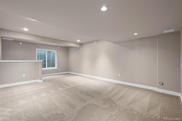 12919 W Burgundy Dr, Littleton, CO 80127 - unfurnished room with light carpet and recessed lighting