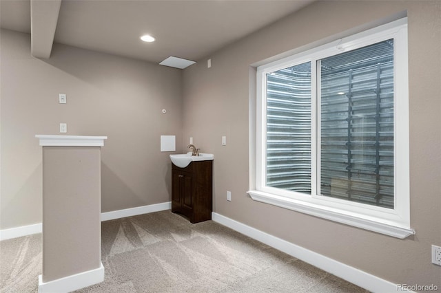 12919 W Burgundy Dr, Littleton, CO 80127 - bathroom featuring vanity and recessed lighting