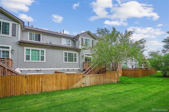 1441 S Ulster St, Denver, CO 80231 - back of property with stairway