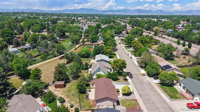 6836 W 79th Dr, Arvada, CO 80003 - aerial perspective of suburban area featuring mountains