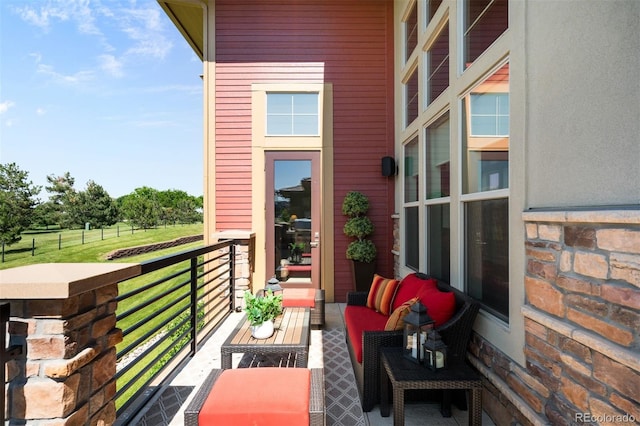 10243 Spring Green Dr, Englewood, CO 80112 - balcony with an outdoor living space