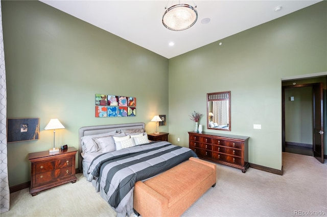 10243 Spring Green Dr, Englewood, CO 80112 - bedroom with carpet and a high ceiling