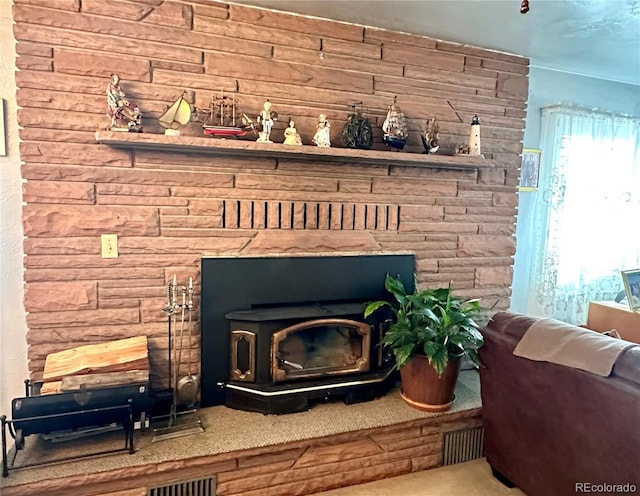 647 D St, Salida, CO 81201 - detailed view of a wood stove