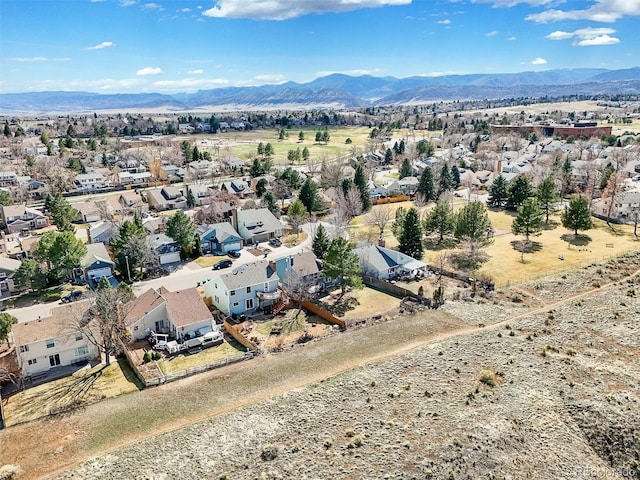8815 W Quarto Cir, Littleton, CO 80128 - aerial view of residential area with a mountain backdrop