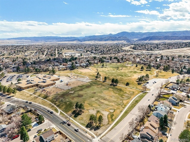 8815 W Quarto Cir, Littleton, CO 80128 - aerial perspective of suburban area featuring a mountainous background