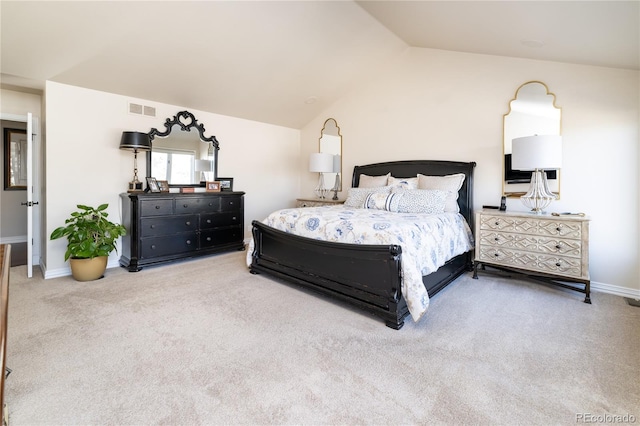 4483 W Cottonwood Pl, Littleton, CO 80123 - bedroom featuring carpet, baseboards, and vaulted ceiling