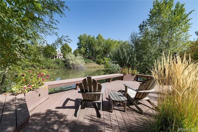 4483 W Cottonwood Pl, Littleton, CO 80123 - deck with a water view