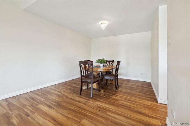 dining room featuring hardwood / wood-style floors