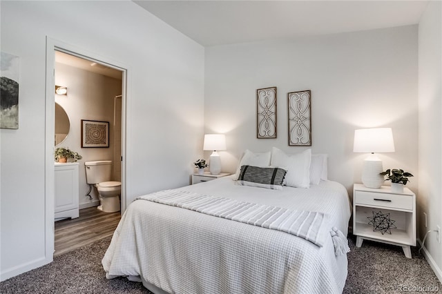 2642 Devonshire Ct, Denver, CO 80229 - bedroom featuring carpet floors, baseboards, and connected bathroom