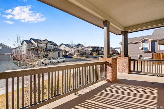 balcony with covered porch