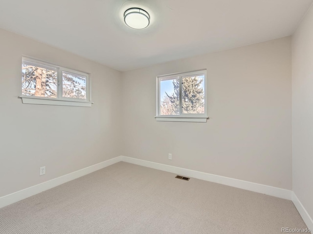 view of carpeted empty room