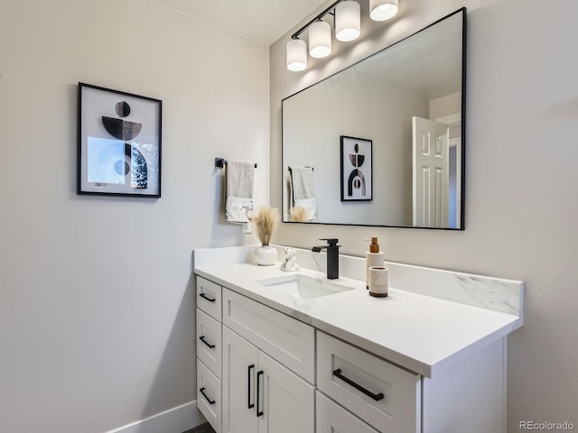 bathroom with vanity