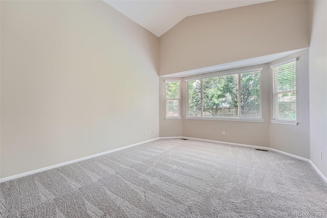 22436 E Maplewood Pl, Aurora, CO 80015 - carpeted empty room with healthy amount of natural light and high vaulted ceiling