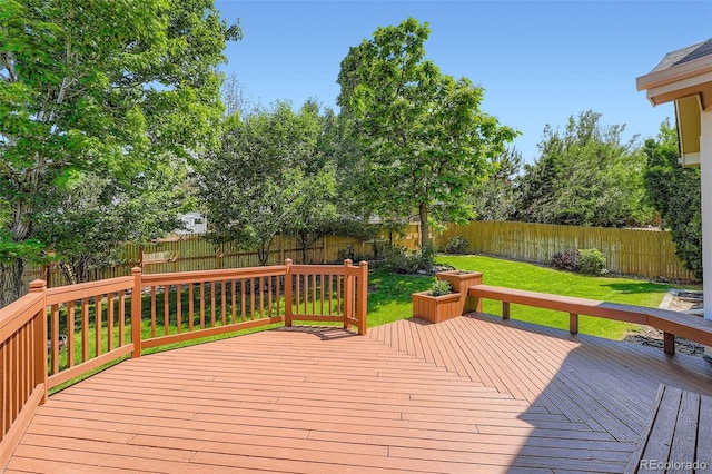 22436 E Maplewood Pl, Aurora, CO 80015 - wooden terrace with a fenced backyard