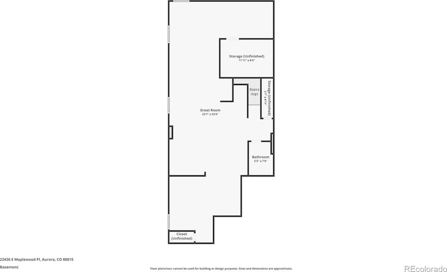 22436 E Maplewood Pl, Aurora, CO 80015 - view of home floor plan