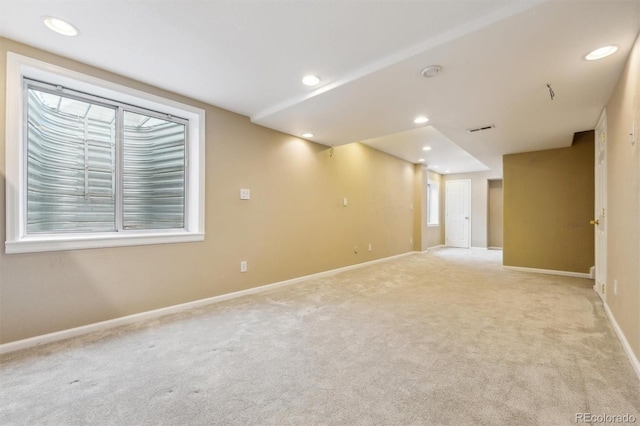 view of carpeted empty room