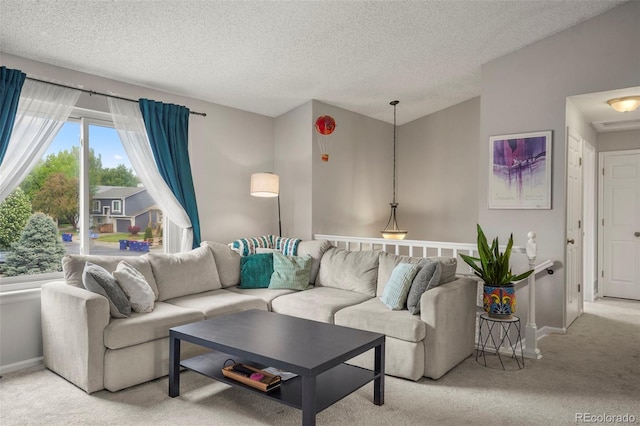 3312 Meadow Ave, Broomfield, CO 80020 - living room with carpet floors and a textured ceiling