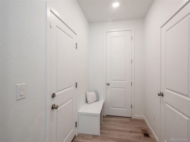 interior space featuring light wood-type flooring