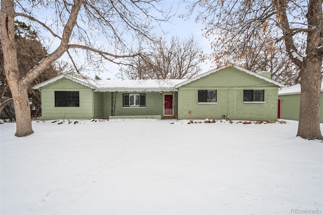 view of ranch-style house