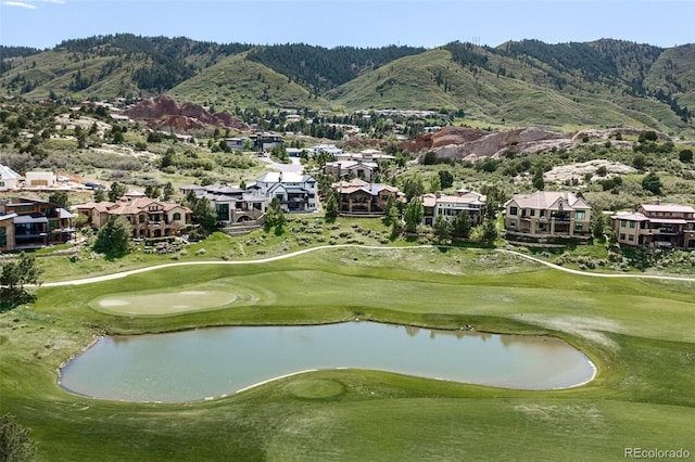 7188 Raphael Ln, Littleton, CO 80125 - view of home's community with a residential view, a water and mountain view, and golf course view