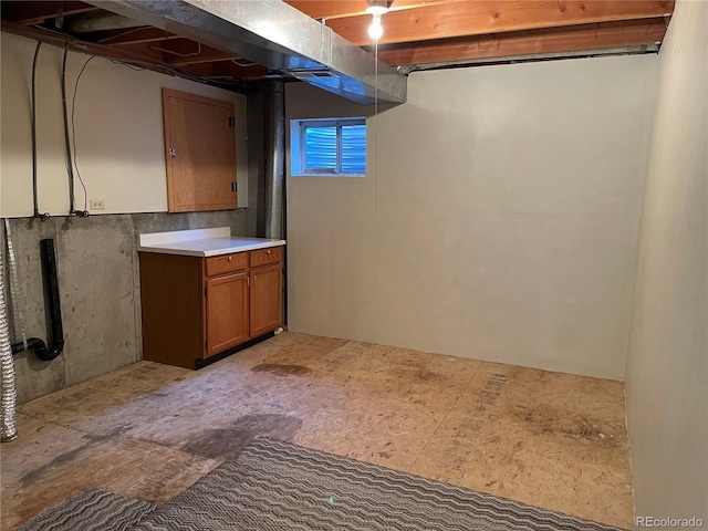view of basement