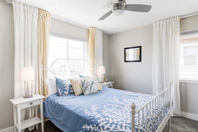 8917 Yates Dr, Westminster, CO 80031 - bedroom featuring carpet, baseboards, and ceiling fan