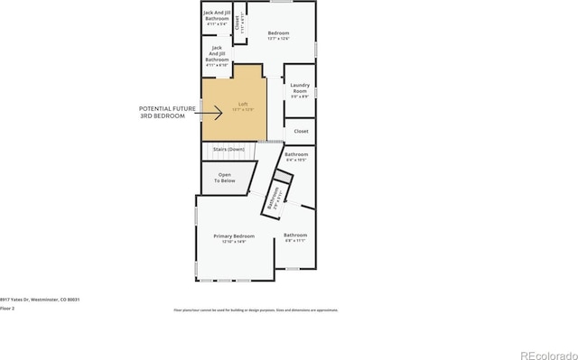 8917 Yates Dr, Westminster, CO 80031 - property floor plan