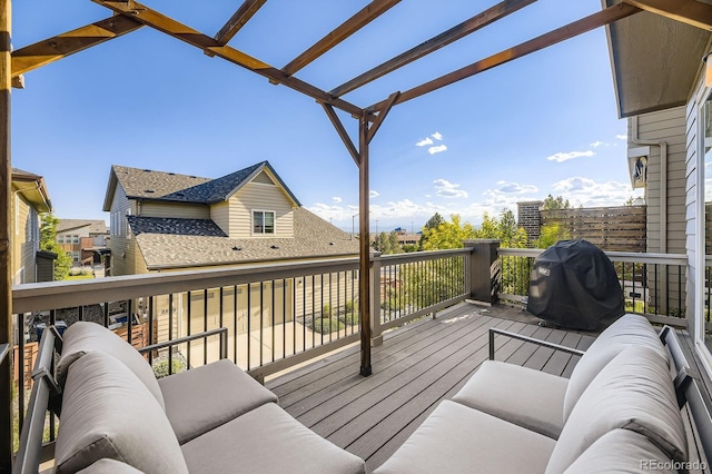 8917 Yates Dr, Westminster, CO 80031 - wooden deck featuring area for grilling