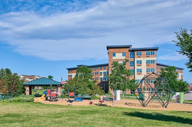 9478 Burgundy Cir, Highlands Ranch, CO 80126 - communal playground with a gazebo and a yard