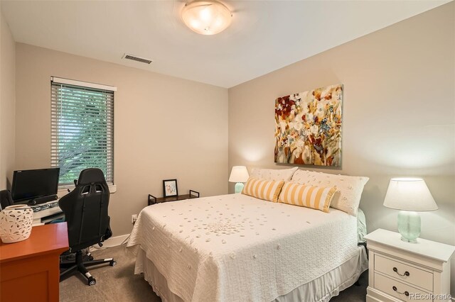 1916 S Elati St, Denver, CO 80223 - bedroom featuring dark carpet and a desk