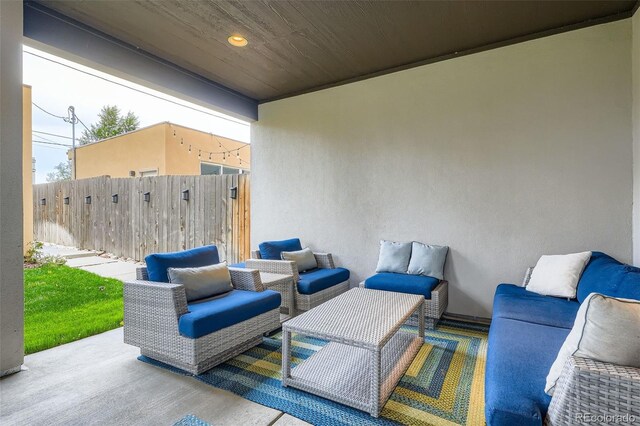1916 S Elati St, Denver, CO 80223 - view of patio / terrace with an outdoor hangout area