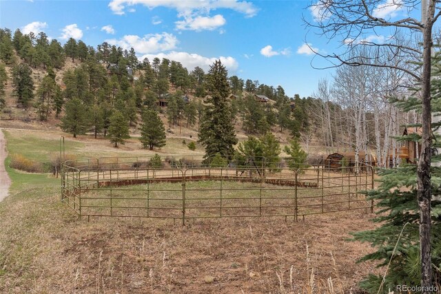 2230 County Road 72, Bailey, CO 80421 - view of yard featuring fence and a view of rural / pastoral area