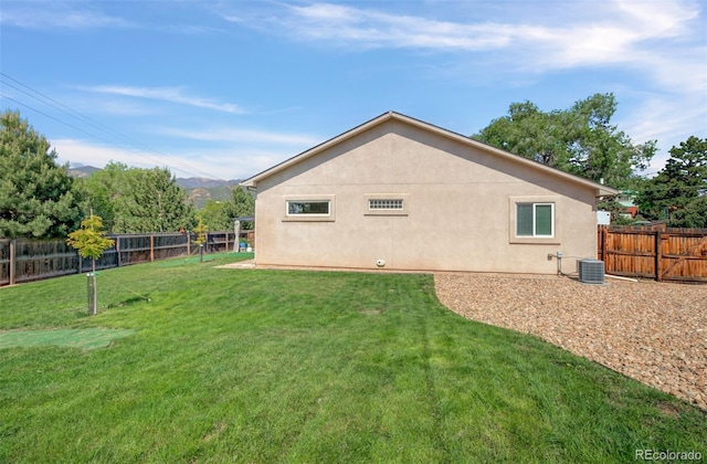 418 Hilltop Cir, Colorado Springs, CO 80905 - back of property featuring a fenced backyard and stucco siding