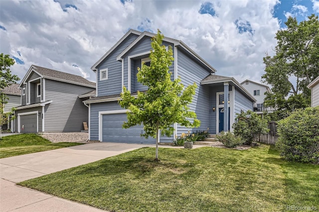 8750 Redwing Ave, Littleton, CO 80126 - view of front of house with an attached garage and concrete driveway