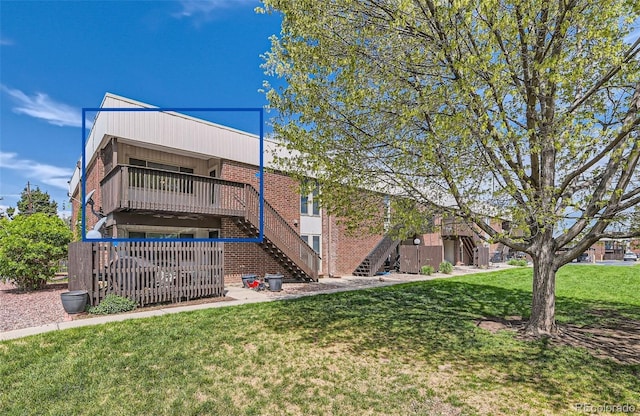 view of property with stairway